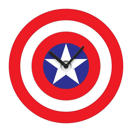 Captain America's Shield Wobble Wall Clock